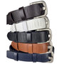 Riem cognac bruin geperforeerd 3 cm