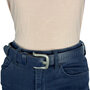 Riem donkerblauw geperforeerd 3 cm