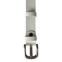 Riem wit geperforeerd leer 3 cm