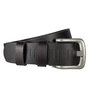 Riem donkerbruin geperforeerd leer 4 cm