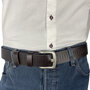 Riem donkerbruin geperforeerd leer 4 cm
