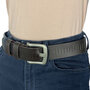 Riem donkerbruin geperforeerd leer 4 cm