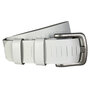 Riem wit geperforeerd leer 4 cm