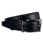 Riem Heren - Dubbelzijdig - Zwart en Donkerbruin - 3,5 cm breed - Echt leer 