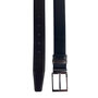 Riem Heren - Dubbelzijdig - Zwart en Donkerbruin - 3,5 cm breed - Echt leer 