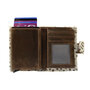 Leren Pasjeshouder Lichtbruin met Cardprotector en Cheetah Print