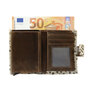 Leren Pasjeshouder Lichtbruin met Cardprotector en Cheetah Print