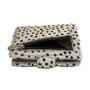 Leren Pasjeshouder Lichtbruin met Cardprotector en Cheetah Print