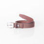 Riem Van 3 cm Breed Gemaakt Van Donkerbruin Leer