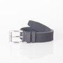 Broekriem Van 4 cm Breed Gemaakt Van Donkerblauw Leer