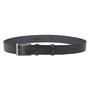 Riem van buffelleer van 3.5 cm breed in de kleur zwart