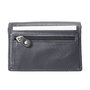 Dames Portemonnee Harmonica Van Donkerblauw Leer